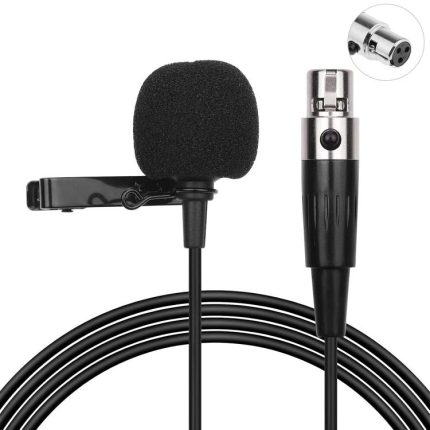 Metal Lavalier Microphone, Cable Length: 1.5m, 3 Pin XLR Head, 4 Pin XLR Head