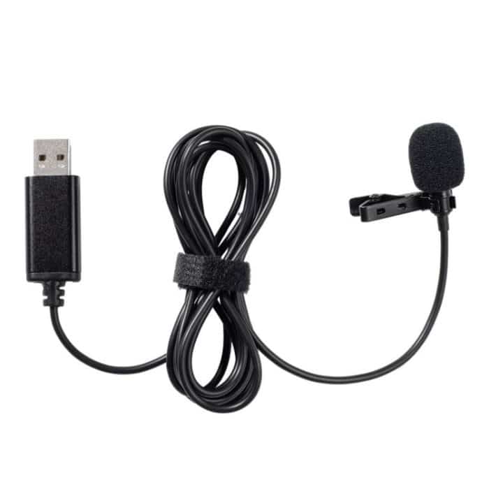 USB Interface Lavalier Microphone for Laptop Live Conference Recording, USB Interface – Bild 2
