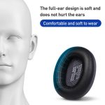 1 Pair Microfiber Leather Earphone Replacement Earpads For JBL Live 650BTNC / E65BTNC / Duet NC / Live 660 BTNC, Microfiber Leather(Black), Microfiber Leather(Grey) – Bild 2