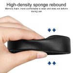 1 Pair Protein Leather and Ice Silk Cloth Replacement Earpads For Corsair HS80 Max / HS80 USB Wired / HS81 RGB, Protein Leather and Ice Silk Cloth For Corsair HS80 Max – Bild 4