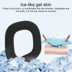 1 Pair Protein Leather and Ice Silk Cloth Replacement Earpads For Corsair HS80 Max / HS80 USB Wired / HS81 RGB, Protein Leather and Ice Silk Cloth For Corsair HS80 Max – Bild 6