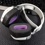 1 Pair Magic Ice Skin Replacement Earpads For Corsair HS80 Max / HS80 USB Wired / HS80 RGB, Magic Ice Skin (Black Purple) – Bild 2