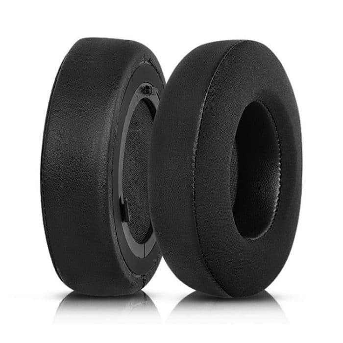 1 Pair Protein Leather and Ice Silk Cloth Replacement Earpads For Corsair Virtuoso RGB WIRELESS XT, Protein Leather and Ice Silk Cloth For Corsair Virtuoso(Black) – Bild 1