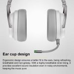 1 Pair Protein Leather and Ice Silk Cloth Replacement Earpads For Corsair Virtuoso RGB WIRELESS XT, Protein Leather and Ice Silk Cloth For Corsair Virtuoso(Black) – Bild 3