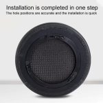1 Pair Protein Leather and Ice Silk Cloth Replacement Earpads For Corsair Virtuoso RGB WIRELESS XT, Protein Leather and Ice Silk Cloth For Corsair Virtuoso(Black) – Bild 4