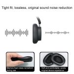 1 Pair Protein Leather Replacement Earpads For Baseus D05, For Baseus D05(Black), For Baseus D05(Grey), For Baseus D05(Apricot) – Bild 3