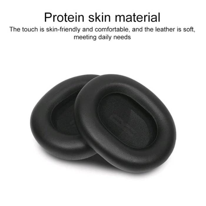1 Pair Protein Leather Replacement Earpads For Baseus H1i, For Baseus H1i(Black), For Baseus H1i(Apricot) – Bild 3