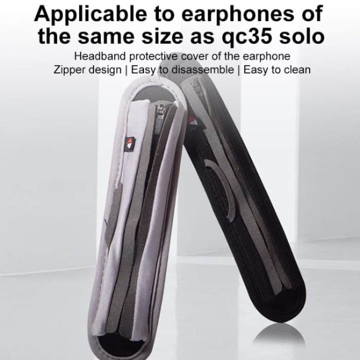 Neoprene Zipper Headband Protective Cover For BOSE QC25 / QC15 / QC35 II, Small-Black, Small-Black Grey, Small-Grey, Large-Black, Large-Black Grey, Large-Red, Large-Brown – Bild 2