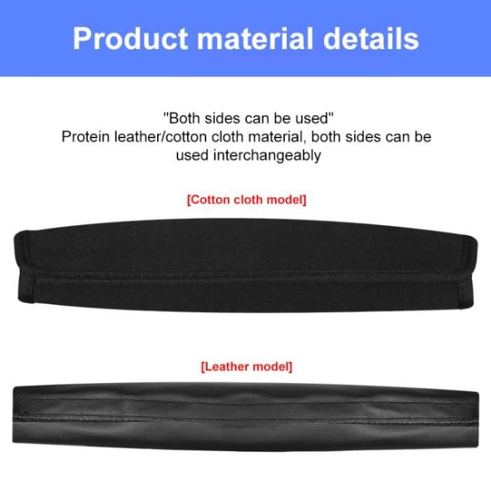 Elastic Cotton Cloth Headband Protective Cover, Rectangle 21x11.5cm, Curved 22.5x13x11cm, Curved 25.5x13x9cm, Curved 20x12.5x10.5cm, Curved 22.5x13x9.5cm, Curved 22.5x13x10cm – Bild 3