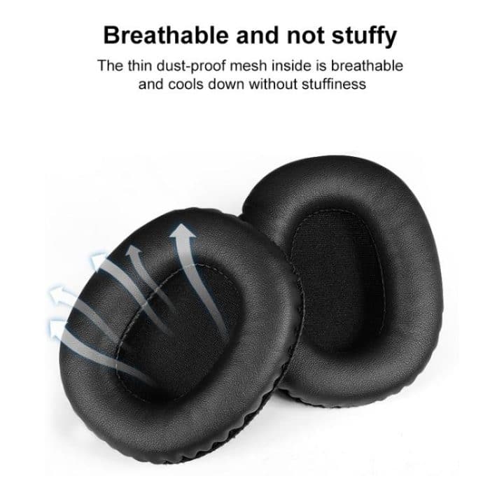 2pcs Sponge Earmuffs Replacement Earpads For Marshall Monitor, Ice Silk Cloth, Football Net – Bild 4