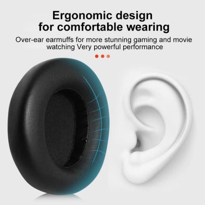 2pcs  Football Net Ice Sensation Leather Earpads For SteelSeries Nova Pro, For SteelSeries Nova Pro(Football Net Black) – Bild 5