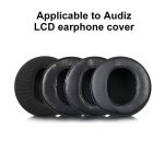 2pcs Sponge Earmuffs Replacement Earpads For Audeze LCD-2 / LCD-3 / LCD-4, Protein Leather, Flannel, Lambskin, Punched Lambskin – Bild 2