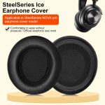 2pcs Protein Leather Earpads For SteelSeries Arctis Nova Wired Headphones, For SteelSeries Arctis Nova(Black) – Bild 2