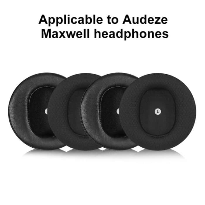 1 Pair Sponge Earmuffs Replacement Earpads For Audeze Maxwell, Protein Leather, Football Net – Bild 2