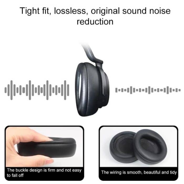 1 Pair Protein Leather Replacement Earpads For Microsoft Surface – Bild 3