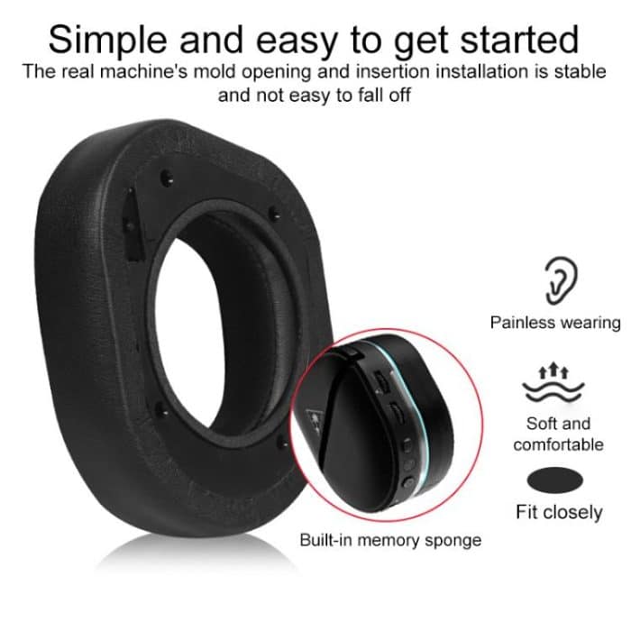 1 Pair Protein Leather Flannel Replacement Earpads For Turtle Beach Stealth 700 Gen 2 – Bild 3