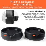 2pcs Protein Leather Earpads For SteelSeries Siberia 650, or SteelSeries Siberia 650(Black), For SteelSeries Siberia 650(White) – Bild 4