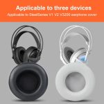 2pcs Self-adhesive Earpads For SteelSeries Siberia V1 / V2 / V3, Football Net, Ice Silk Fabric, Lambskin – Bild 4