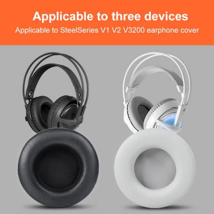 2pcs Self-adhesive Earpads For SteelSeries Siberia V1 / V2 / V3, Football Net, Ice Silk Fabric, Lambskin – Bild 4
