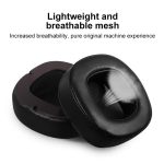 2pcs Magnetic Snap-on Lambskin Leather Earpads For Abyss Diana Phi / AB-1266, For Abyss Diana Phi / AB-1266(Black) – Bild 4