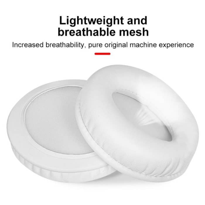 2pcs Protein Leather Earpads For Brookstone Yowu Selkirk Model Z 3G Cat Ear Headphone, For Brookstone Yowu Selkirk Model Z 3G(Black), For Brookstone Yowu Selkirk Model Z 3G(White) – Bild 4