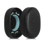 2pcs Snap-on Protein Leather Earpads For KEF M400, For KEF M400(Black)