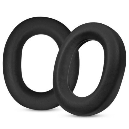2pcs Snap-on Leather Earpads For Huawei FreeBuds Studio, Protein Black, Protein Gold, Lambskin Black
