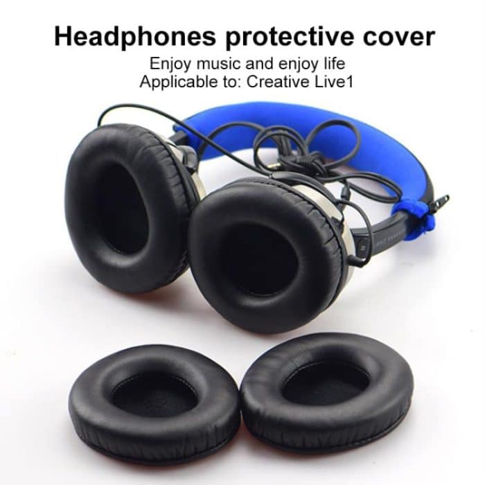 2pcs Protein Leather Earpads For Creative Aurvana Live 1 – Bild 8