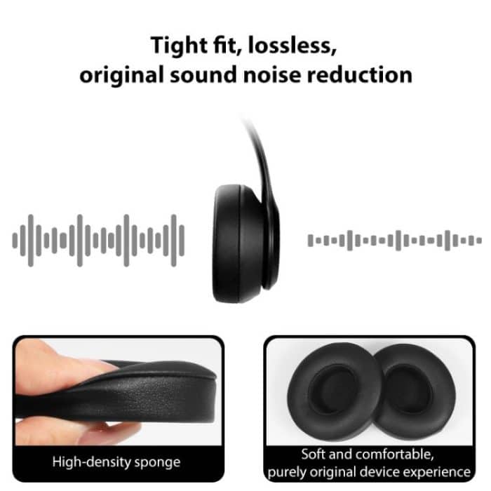 1 Pair Protein Leather Replacement Earpads For Beats Solo4, For Beats Solo4 – Bild 4