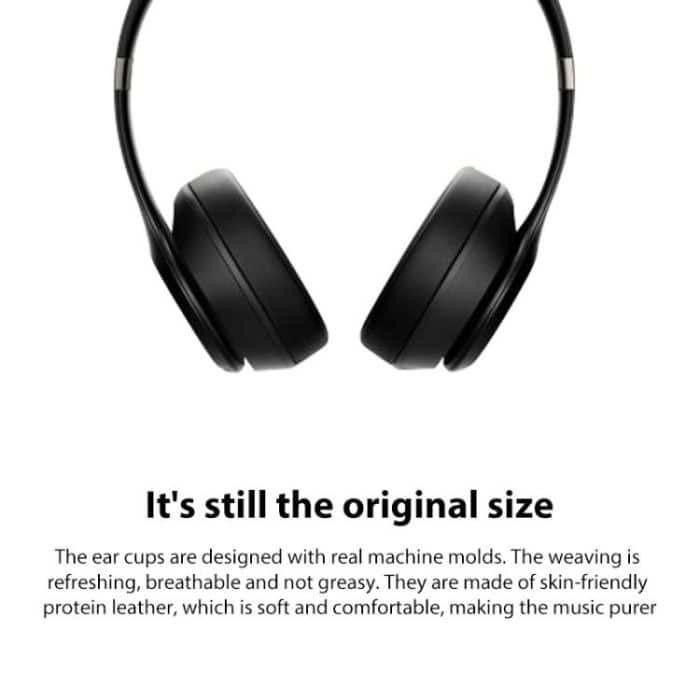 1 Pair Protein Leather Replacement Earpads For Beats Solo4, For Beats Solo4 – Bild 6