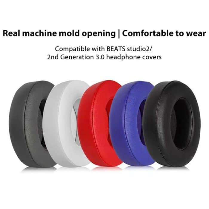 1 Pair Protein Leather Thickened 26mm Replacement Earpads For Beats Studio3 / 2, Protein Leather Thickened For Beats Studio3, Protein Leather Thickened For Beats Studio3 / 2 – Bild 2