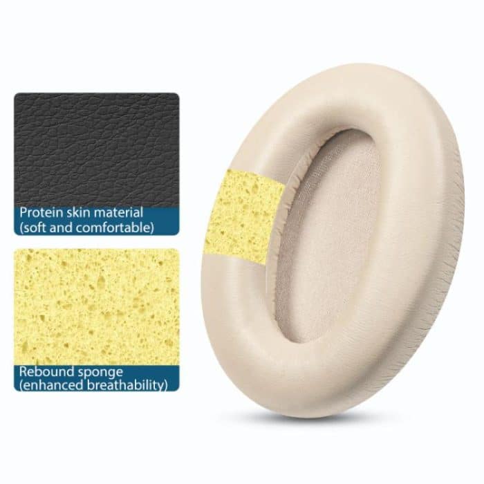 2pcs Protein Leather Replacement Earpads For EDIFIER MT6 Pro, For EDIFIER MT6 Pro(Champagne), For EDIFIER MT6 Pro, For EDIFIER MT6 Pro(Titanium) – Bild 3