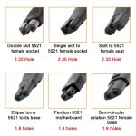 DC 5.5 x 2.1mm Female to Shaver Interface Charging Adapter Converter, 7pcs / Set, 8pcs / Set – Bild 4