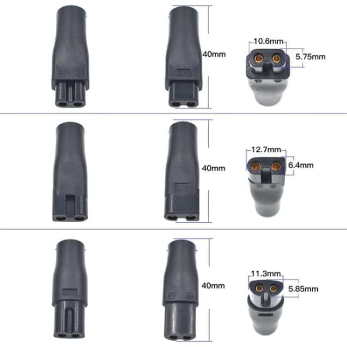DC 5.5 x 2.1mm Female to Shaver Interface Charging Adapter Converter, 7pcs / Set, 8pcs / Set – Bild 6