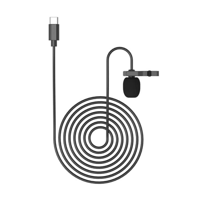 YELANGU MY2-C Typ-C-Schnittstelle Live-Übertragung Interview Mobiltelefon Einzelclip Lavalier-Mikrofon, Länge: 1,5 m – Bild 2