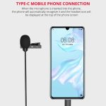 YELANGU MY2-C Typ-C-Schnittstelle Live-Übertragung Interview Mobiltelefon Einzelclip Lavalier-Mikrofon, Länge: 1,5 m – Bild 12