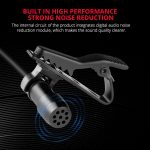 YELANGU MY2-C Typ-C-Schnittstelle Live-Übertragung Interview Mobiltelefon Einzelclip Lavalier-Mikrofon, Länge: 1,5 m – Bild 5