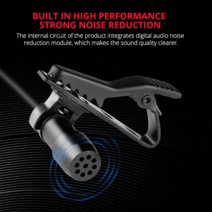 YELANGU MY2-C Typ-C-Schnittstelle Live-Übertragung Interview Mobiltelefon Einzelclip Lavalier-Mikrofon, Länge: 1,5 m – Bild 5