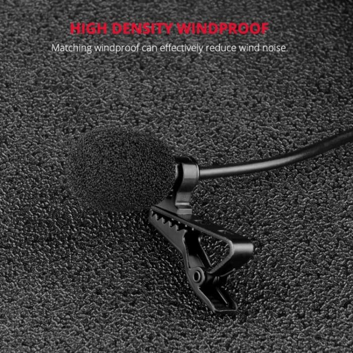 YELANGU MY3 Typ-C-Schnittstelle Live-Übertragung Interview Mobiltelefon Doppelclip Lavalier Mikrofon, Länge: 2,5 m – Bild 8