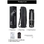 BEXIN BX255C K30 Tragbares Kohlefaser-Stativ für Kamera Dslr – Bild 11