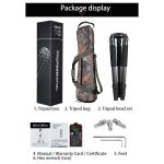 BEXIN ST424C Robuster Camcorder Photographisches Carbon-Stativ Großes Stativ, max – Bild 14