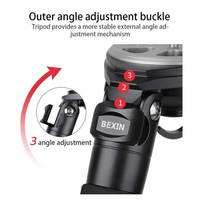 BEXIN ST424C Robuster Camcorder Photographisches Carbon-Stativ Großes Stativ, max – Bild 10