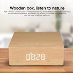 Q5C Multifunktionaler Holz-Touch-Uhr-Display, Bluetooth-Lautsprecher, unterstützt TF-Karte, U-Disk und 3,5 mm AUX, Q5C – Bild 6