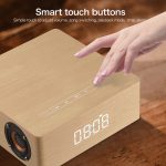 Q5C Multifunktionaler Holz-Touch-Uhr-Display, Bluetooth-Lautsprecher, unterstützt TF-Karte, U-Disk und 3,5 mm AUX, Q5C – Bild 8