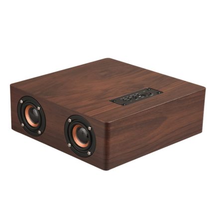 Q5 Bluetooth-Lautsprecher aus Holz, unterstützt TF-Karte und 3,5 mm AUX, Q5