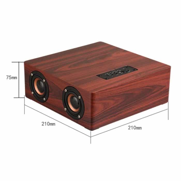 Q5 Bluetooth-Lautsprecher aus Holz, unterstützt TF-Karte und 3,5 mm AUX, Q5 – Bild 2