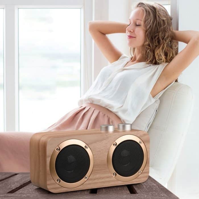 Q7 Subwoofer-Bluetooth-Lautsprecher aus Holz, unterstützt TF-Karte, U-Disk und 3,5-mm-AUX, Q7 – Bild 15