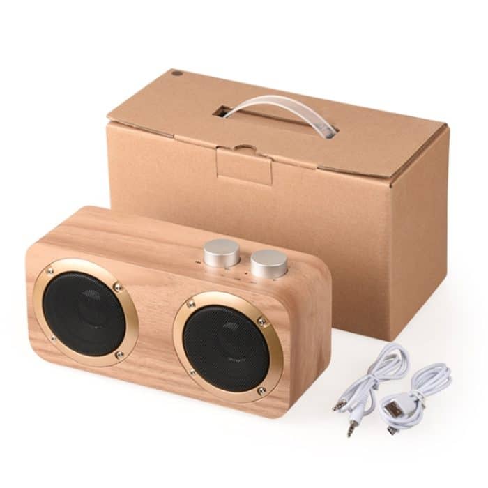 Q7 Subwoofer-Bluetooth-Lautsprecher aus Holz, unterstützt TF-Karte, U-Disk und 3,5-mm-AUX, Q7 – Bild 5