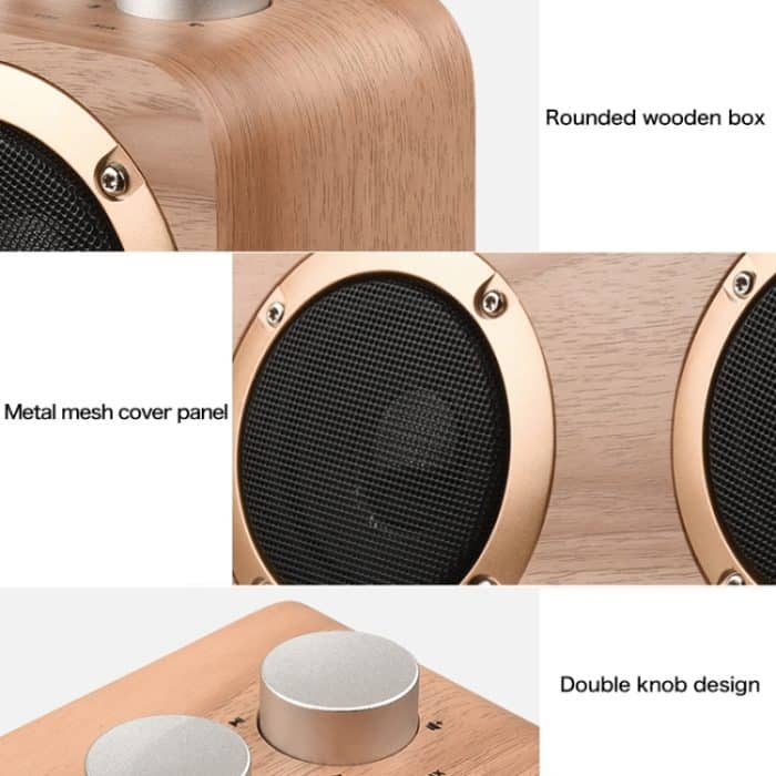 Q7 Subwoofer-Bluetooth-Lautsprecher aus Holz, unterstützt TF-Karte, U-Disk und 3,5-mm-AUX, Q7 – Bild 6