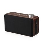 W5A Subwoofer-Stoff-Holz-Touch-Bluetooth-Lautsprecher, unterstützt TF-Karte, U-Disk und 3,5-mm-AUX, Walnut, Yellow Wood